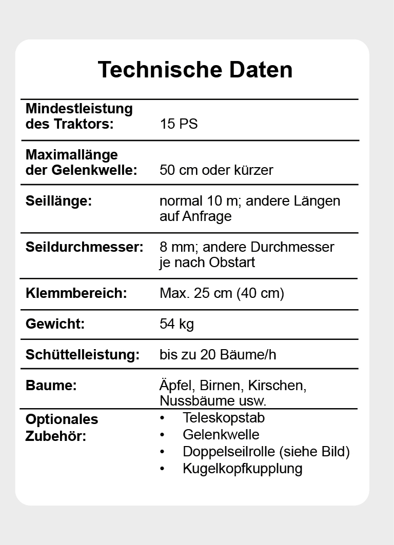 Schüttler OS - Seil-Schüttler OS